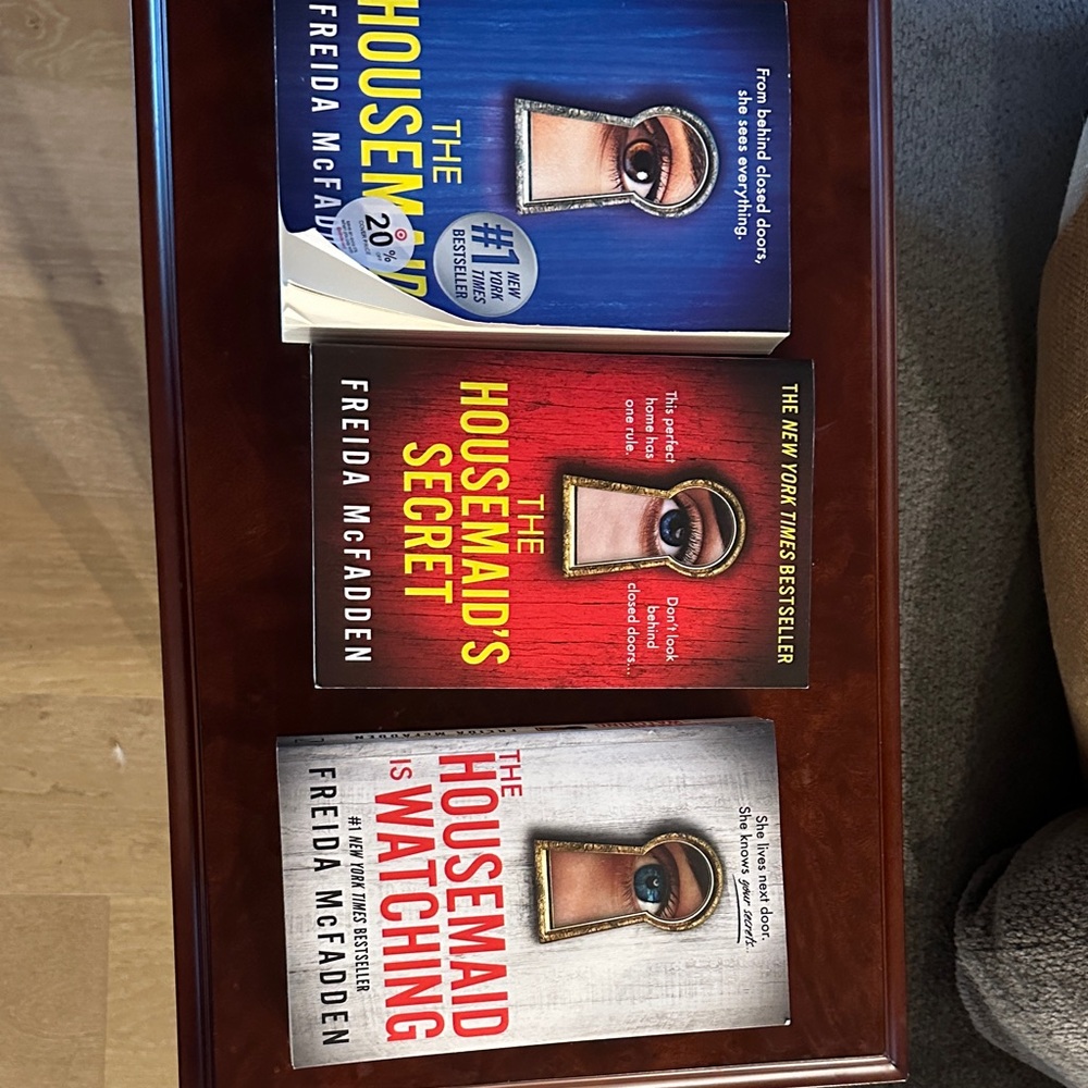 The Housemaid Trilogy Hardcover Book Set - Red, Blue, White Covers